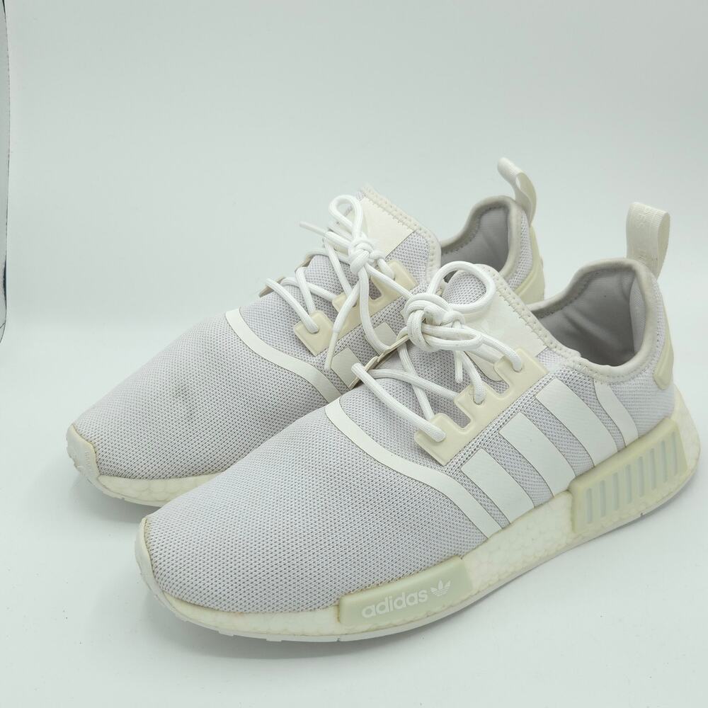Adidas NMD R1 Men's Size 9 White Sneakers Boost